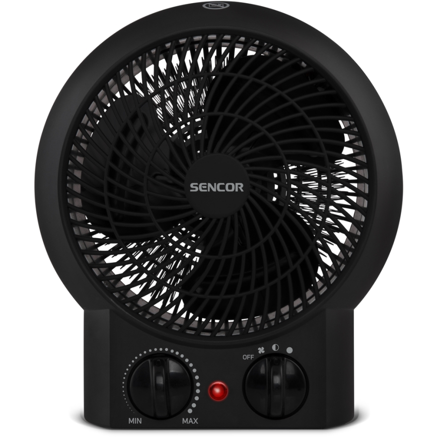 Sencor - Тепловентилятор 1200/2000W/230V черный