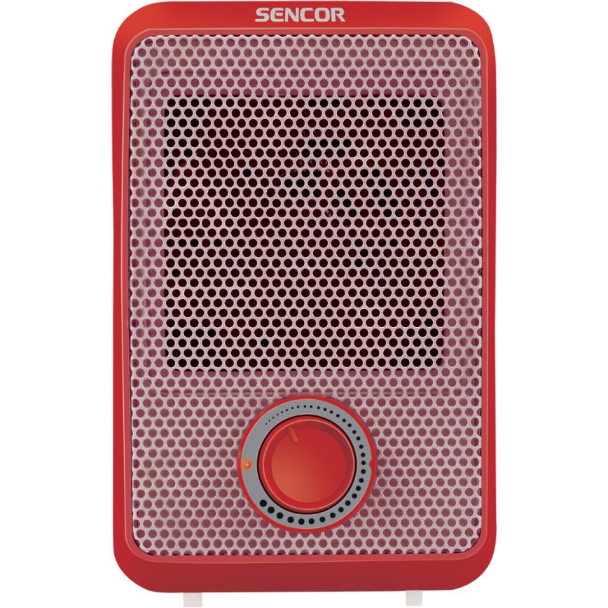 Sencor - Тепловентилятор 600 Вт/230 В красный/белый