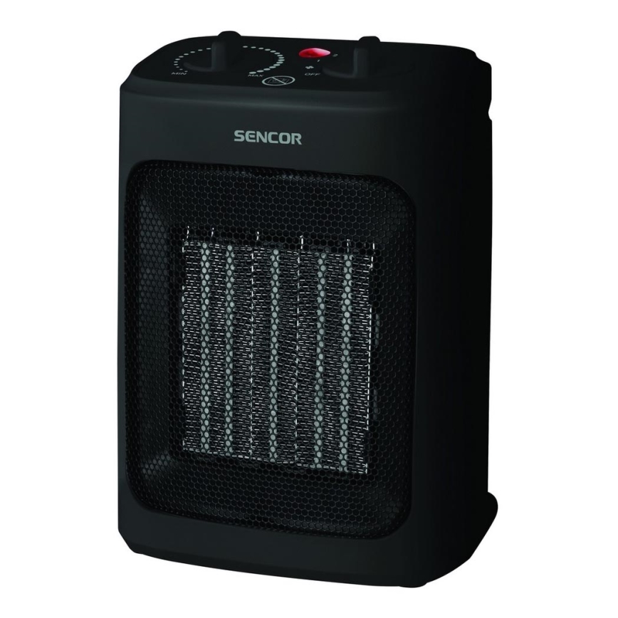 Sencor - Тепловентилятор керамический 900/1300/2000W/230V черный