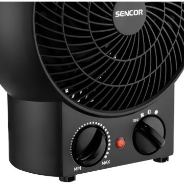 Sencor - Тепловентилятор 1200/2000W/230V черный