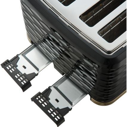 Sencor - тостер із чотирма щілинами 1600W/230V чорний/бежевий