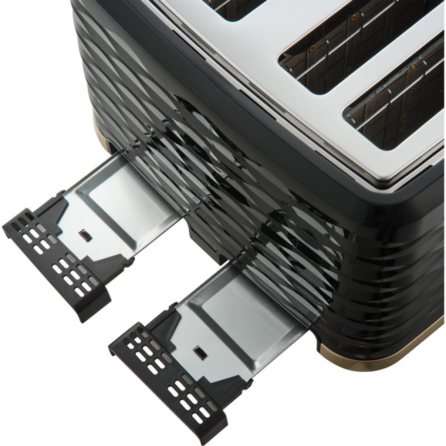 Sencor - тостер із чотирма щілинами 1600W/230V чорний/бежевий