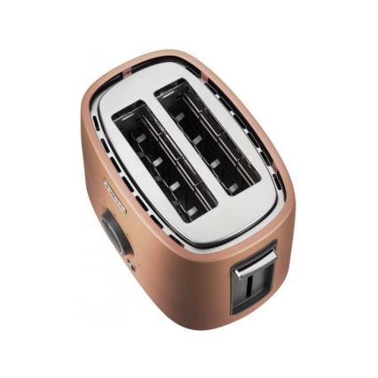 Sencor - Тостер на два отделения с решеткой для разогрева 1000W/230V медный