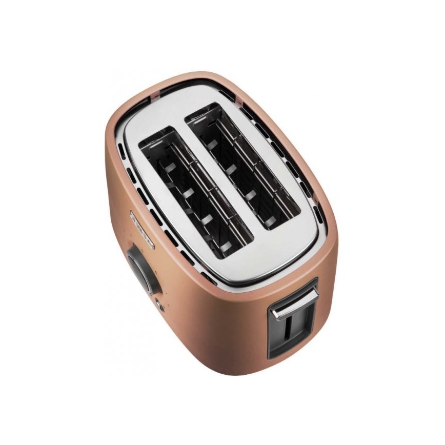 Sencor - Тостер на два отделения с решеткой для разогрева 1000W/230V медный