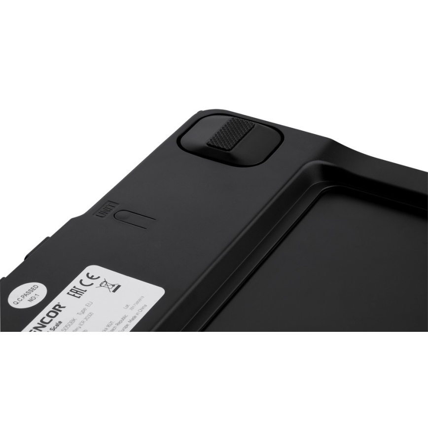 Sencor - Умные напольные фитнес-весы 1xCR2032 черный