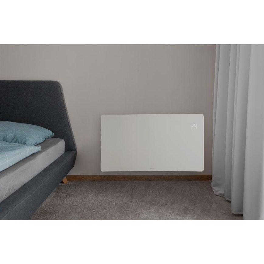 Sencor - Умный электрический обогреватель/конвектор 1200/2400W/230V IP24 Wi-Fi белый