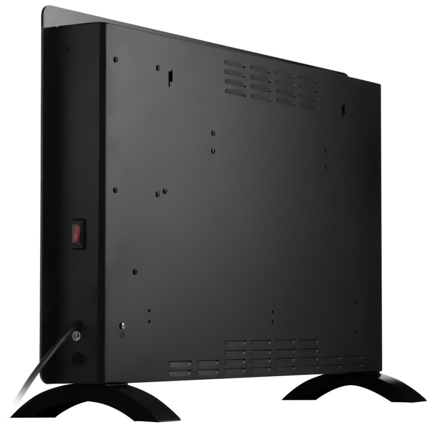 Sencor - Умный электрический конвектор/нагреватель 2000 Вт/230 В IP24 Wi-Fi черный + пульт дистанционного управления