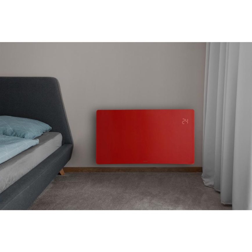 Sencor - Умный электрический конвектор/обогреватель 1200/2400 Вт, 230 В, IP24, Wi-Fi, красный