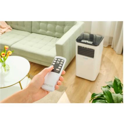 Sencor - Умный мобильный кондиционер 3в1 включая аксессуары для сборки 805W/230V 8000 BTU Wi-Fi + дистанционное управление
