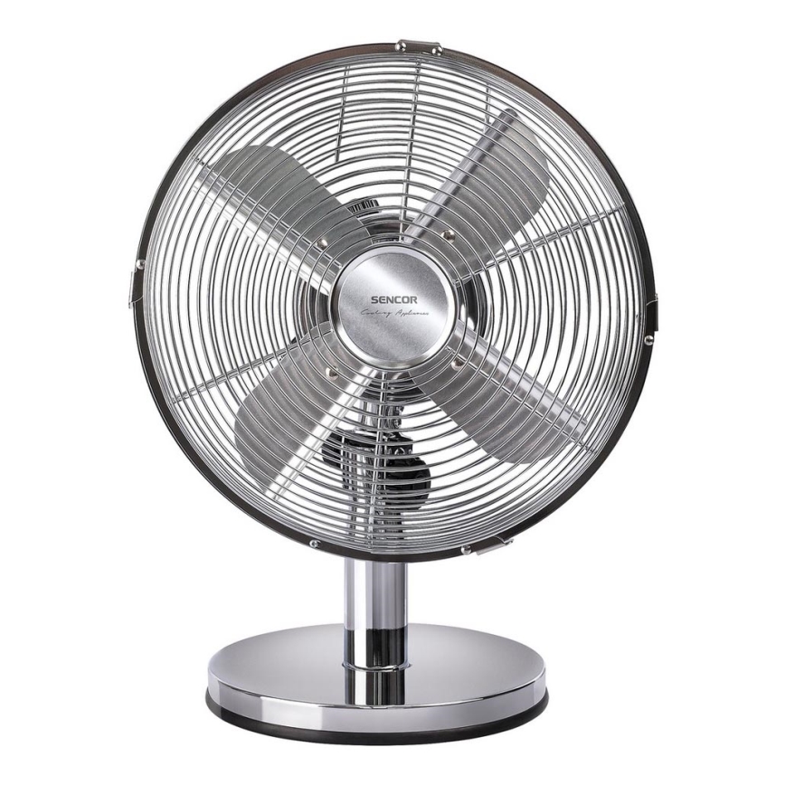Sencor - Вентилятор настільний 30W/230V глянцевий хром