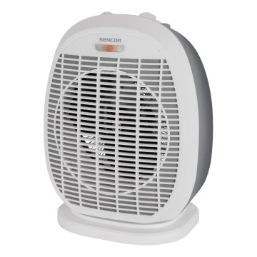 Sencor - Вентилятор-обігрівач 1200/2000W/230V білий/сірий