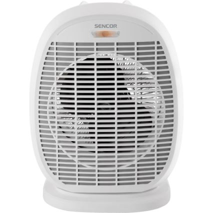 Sencor - Вентилятор-обігрівач 1200/2000W/230V білий/сірий