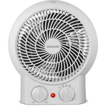 Sencor - Вентилятор с нагревательным элементом 1200/2000 Вт/230 В белый