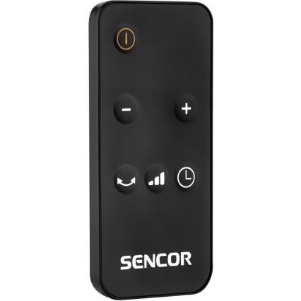 Sencor - Тепловентилятор із керамічним нагрівальним елементом 1300/2200W/230V чорний + дистанційне керування