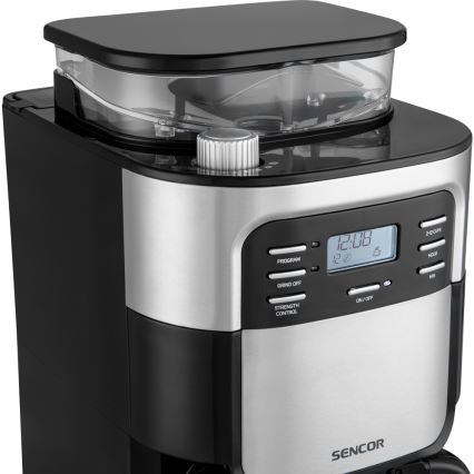 Sencor - Капельная кофеварка 1,5 л с ЖК-дисплеем 900W/230V