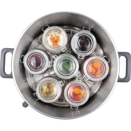 Sencor - Каструля для консервування 27 л 1800 Вт/230 В нержавіюча сталь/сірий