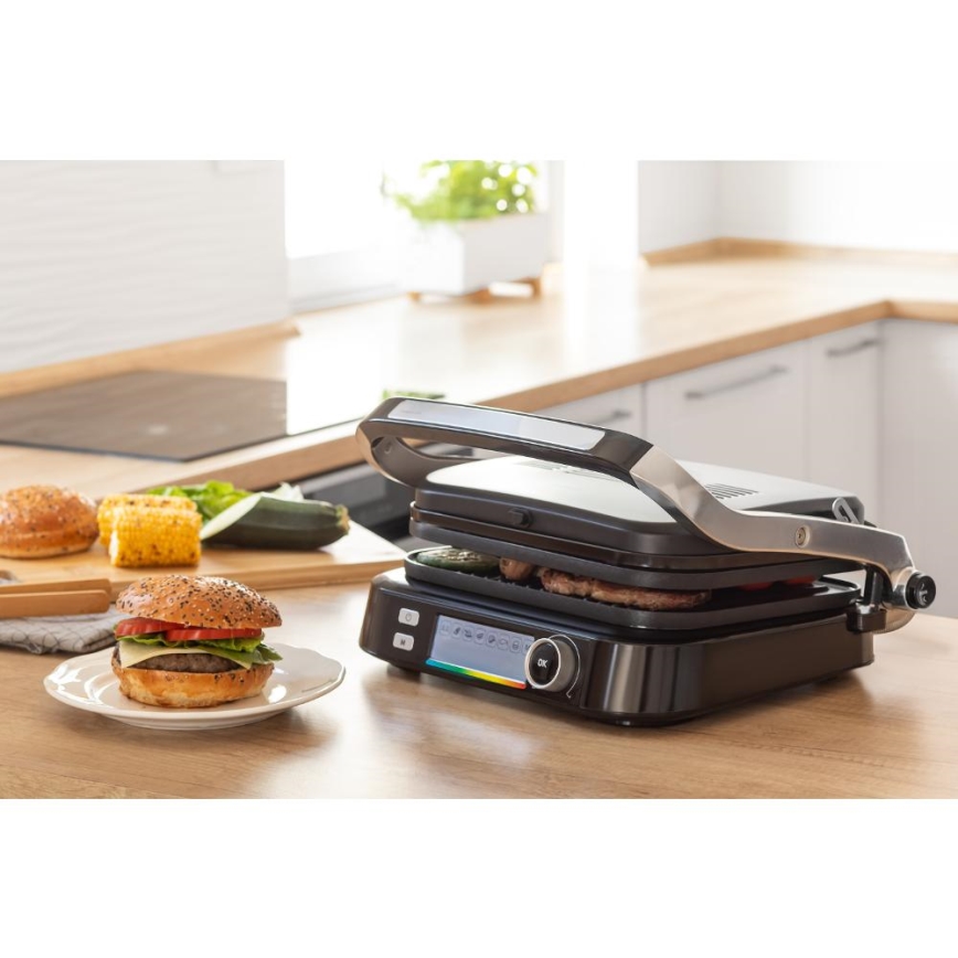 Sencor - Контактний гриль 2100 Вт/230 В чорний