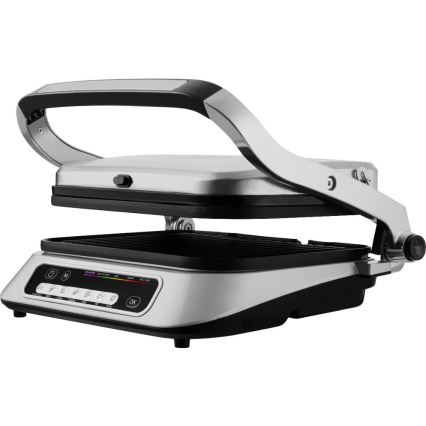 Sencor - Контактный гриль 2100 Вт/230 В матовый хром