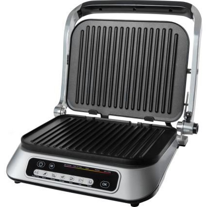 Sencor - Контактный гриль 2100W/230V матовый хром