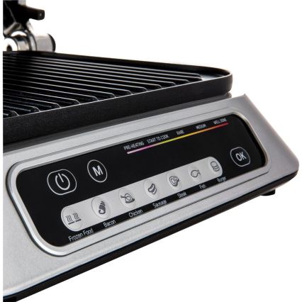 Sencor - Контактный гриль 2100W/230V матовый хром