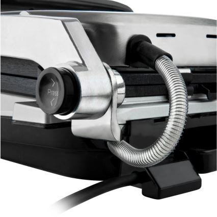 Sencor - Контактный гриль 2100W/230V матовый хром