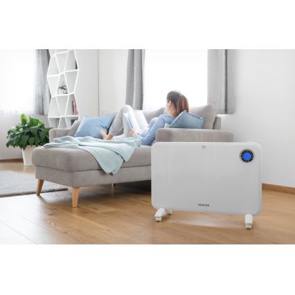 Sencor - Конвекційний обігрівач з РК-дисплеємі термостатом 750W/1500W/230V IP24