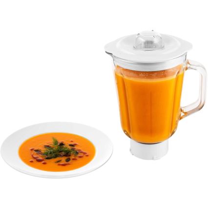 Sencor - Кухонний комбайн з нержавіючою чашею 1700 Вт/230 В матовий хром