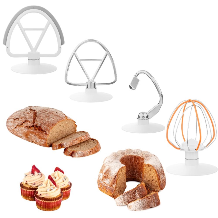 Sencor - Кухонний робот з чашею із нержавіючої сталі 1000W/230V білий