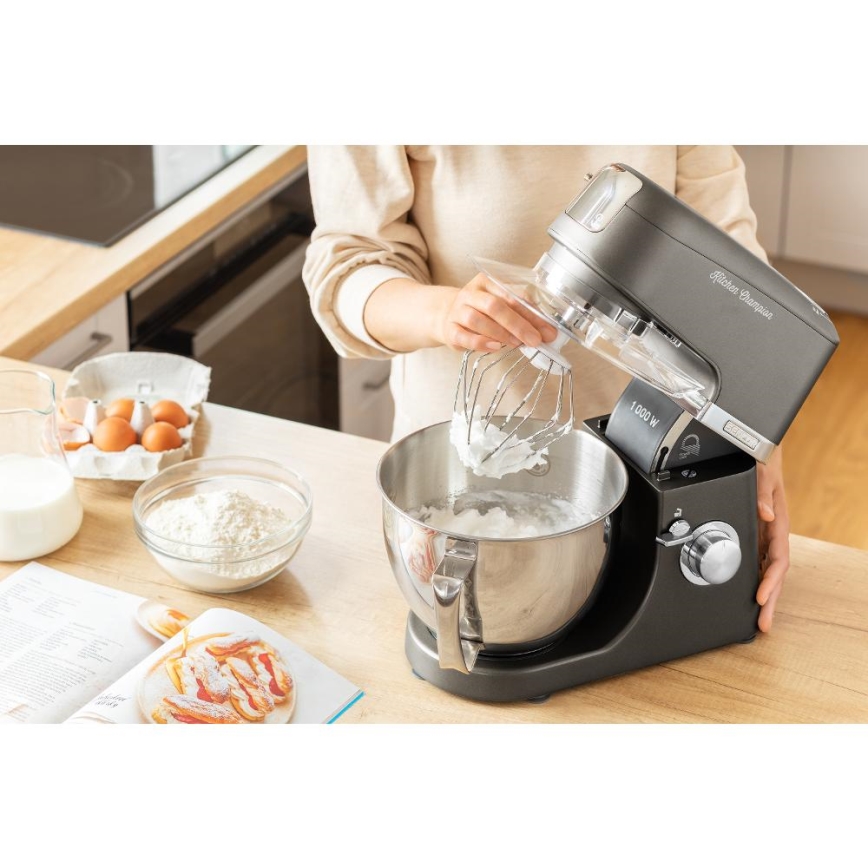 Sencor - Кухонний робот з чашею із нержавіючої сталі 1000W/230V сірий