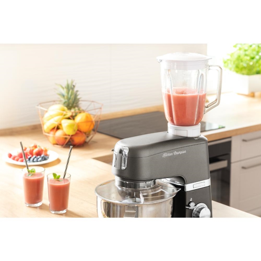 Sencor - Кухонний робот з чашею із нержавіючої сталі 1000W/230V сірий