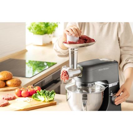 Sencor - Кухонний робот з чашею із нержавіючої сталі 1000W/230V сірий