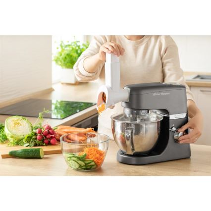 Sencor - Кухонний робот з чашею із нержавіючої сталі 1000W/230V сірий