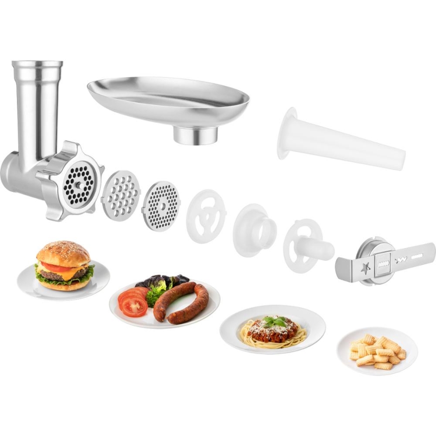 Sencor - Кухонний робот з чашею із нержавіючої сталі 1000W/230V сірий