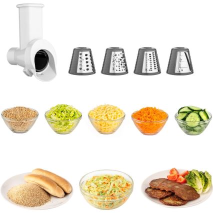 Sencor - Кухонний робот з чашею із нержавіючої сталі 1000W/230V сірий