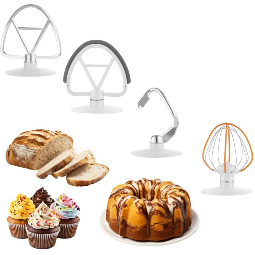 Sencor - Кухонний комбайн із нержавіючою чашею 1000 Вт/230 В білий