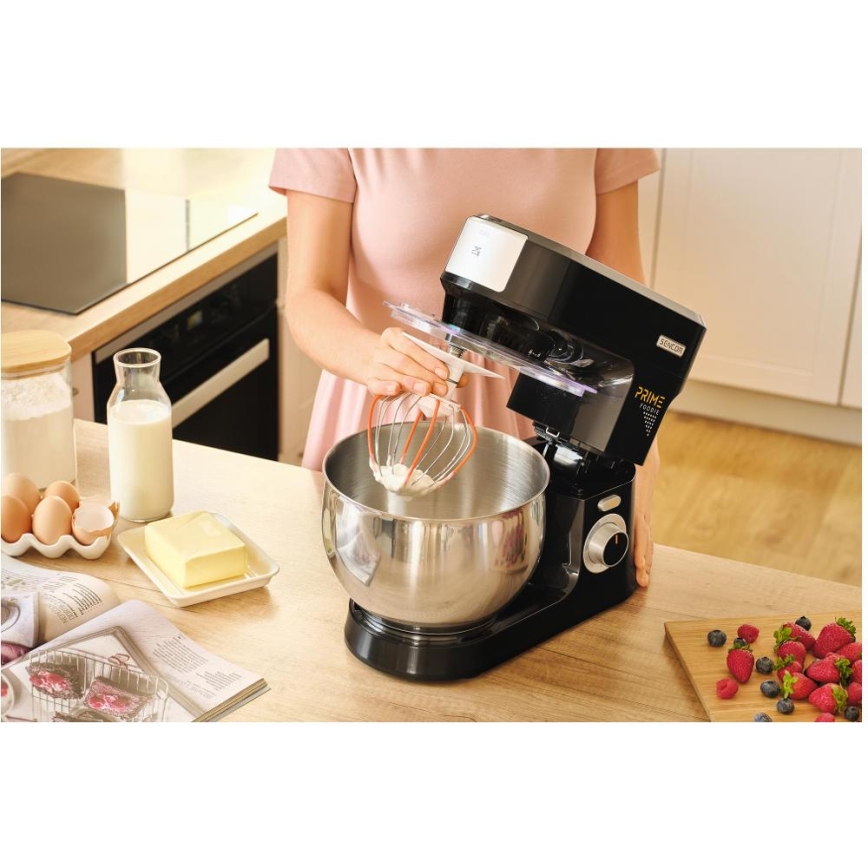 Sencor - Кухонный комбайн с чашей из нержавеющей стали, 1000 Вт/230 В, чёрный