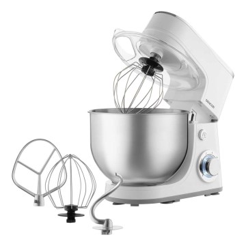 Sencor - Кухонный комбайн с чашей из нержавеющей стали 1300 Вт/230 В белый