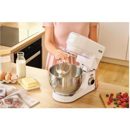 Sencor - кухонный комбайн с нержавеющей чашей 1000 Вт/230 В белый