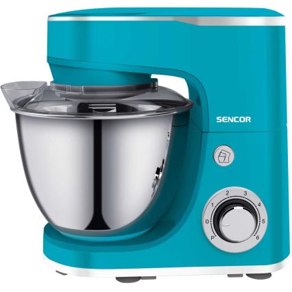 Sencor - Кухонный комбайн с нержавеющей чашей 1300 Вт/230 В бирюзовый