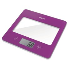 Sencor - Кухонні ваги цифрові 1xCR2032 фіолетовий