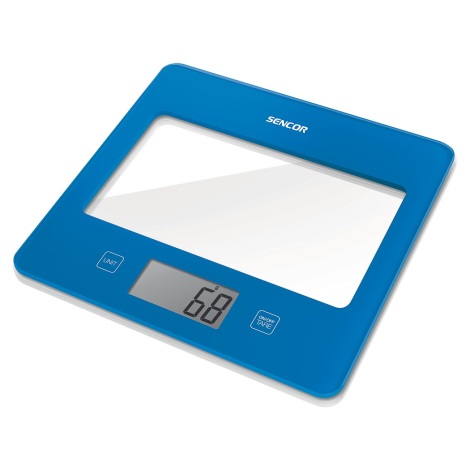 Sencor - Кухонні ваги цифрові 1xCR2032 синій