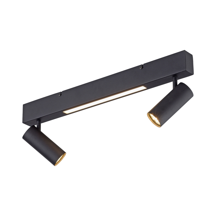Schöner Wohnen 11793-18 - LED точковий світильник DANTE 2xGU10/10W/230V + LED/7,2W чорний
