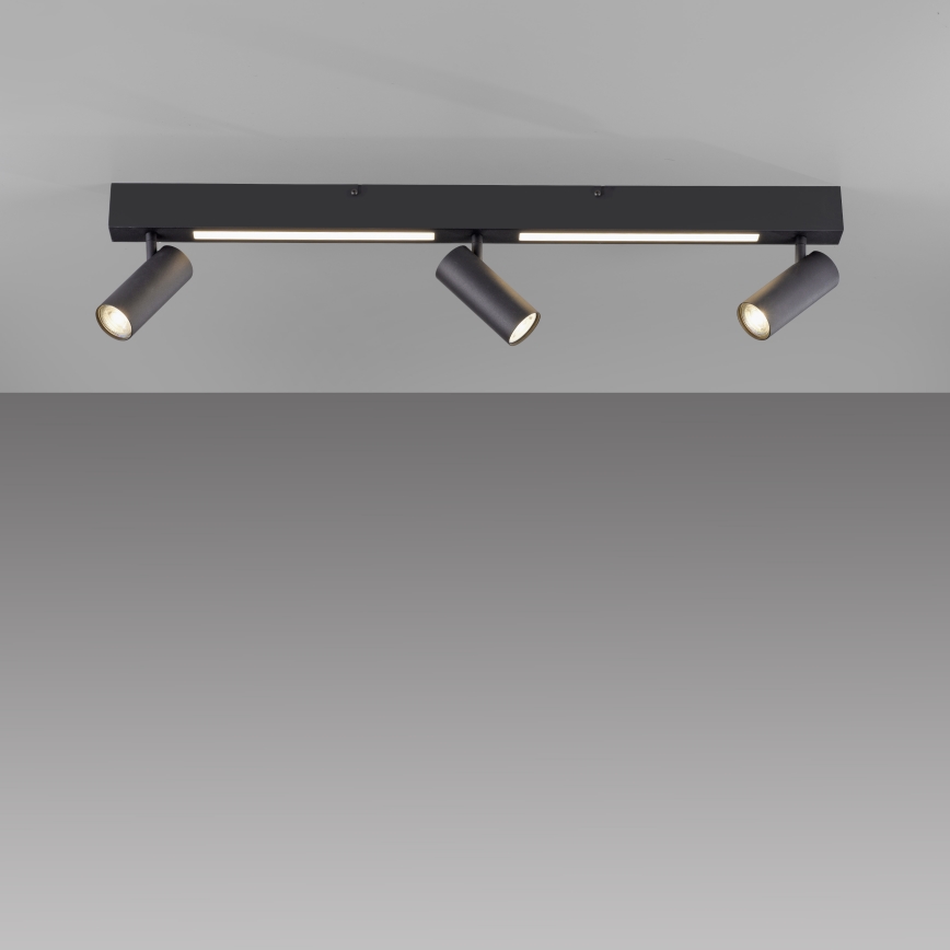 Шенер Вонен 11794-18 - LED точковий світильник DANTE 3xGU10/10W/230V + LED/14,4W чорний