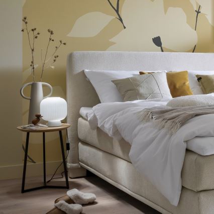 Шенер Вонен 13573-16 - Настільна лампа НАМІ 1xE27/25W/230V біла