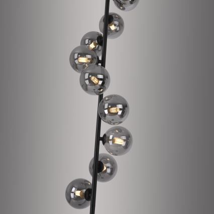 Шенер Вонен 14506-18 - LED підлогова лампа ДУБАЙ 9xG9/3W/230V чорна/димчаста