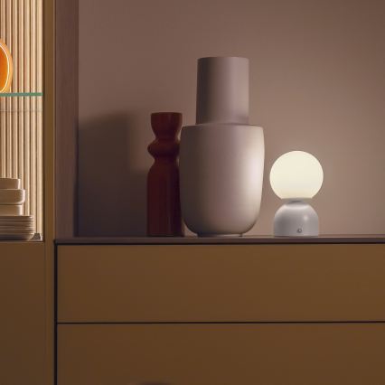 Schöner Wohnen 19218-39 - перезаряджувальна сенсорна настільна лампа RUDI LED/1,2W/5V 3000-6000K 1200 mAh із регулюванням яскравості, сіра