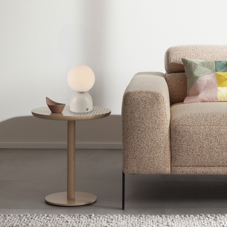 Schöner Wohnen 19218-39 - перезаряджувальна сенсорна настільна лампа RUDI LED/1,2W/5V 3000-6000K 1200 mAh із регулюванням яскравості, сіра