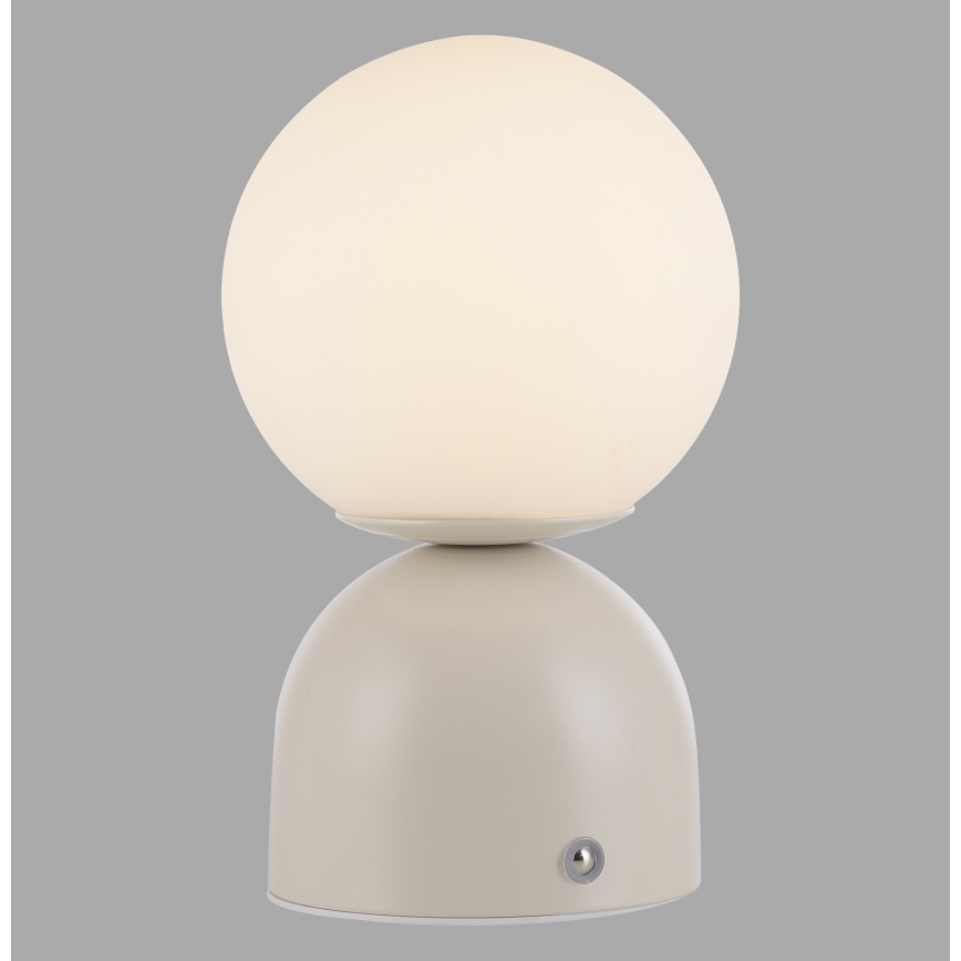 Schöner Wohnen 19218-39 - перезаряджувальна сенсорна настільна лампа RUDI LED/1,2W/5V 3000-6000K 1200 mAh із регулюванням яскравості, сіра