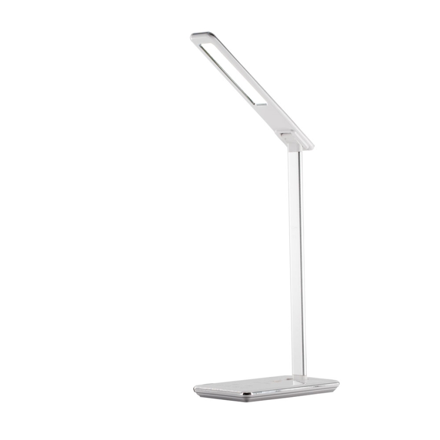 Сенсорна LED лампа з регулюванням яскравості та бездротовою зарядкою JOY LED/6W/230V + USB білий