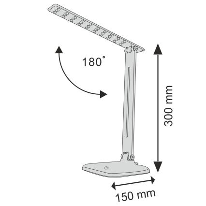 Сенсорна настільна LED лампа з регулюванням яскравості JOWI LED/8W/230V білий